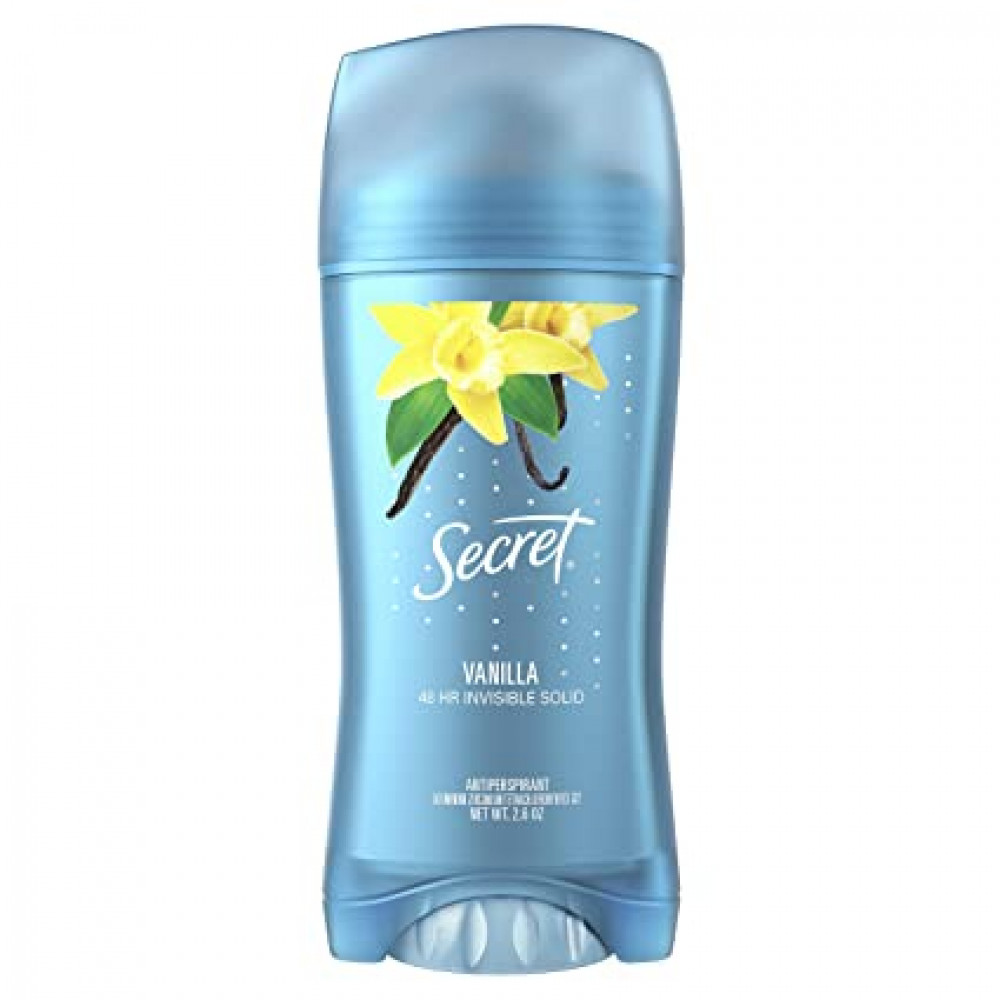 Secret Invisible Solid Antiperspirant and Deodorant, аромат ванили 73г