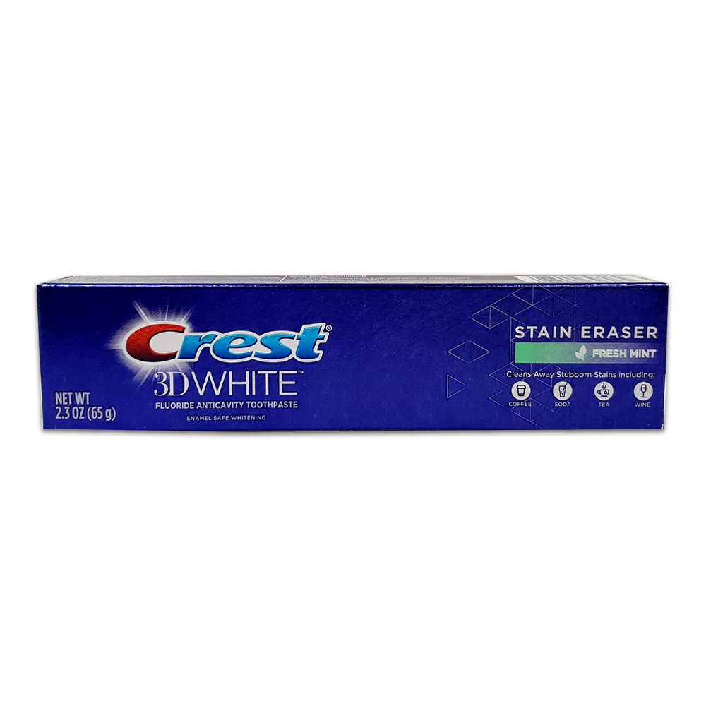 Crest 3D White Stain Eraser Отбеливающая зубная паста Свежая мята 65г