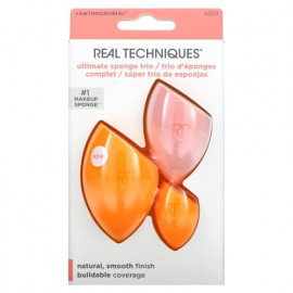 Real Techniques, Ultimate Sponge Trio, губки для макияжа 3 спонжа