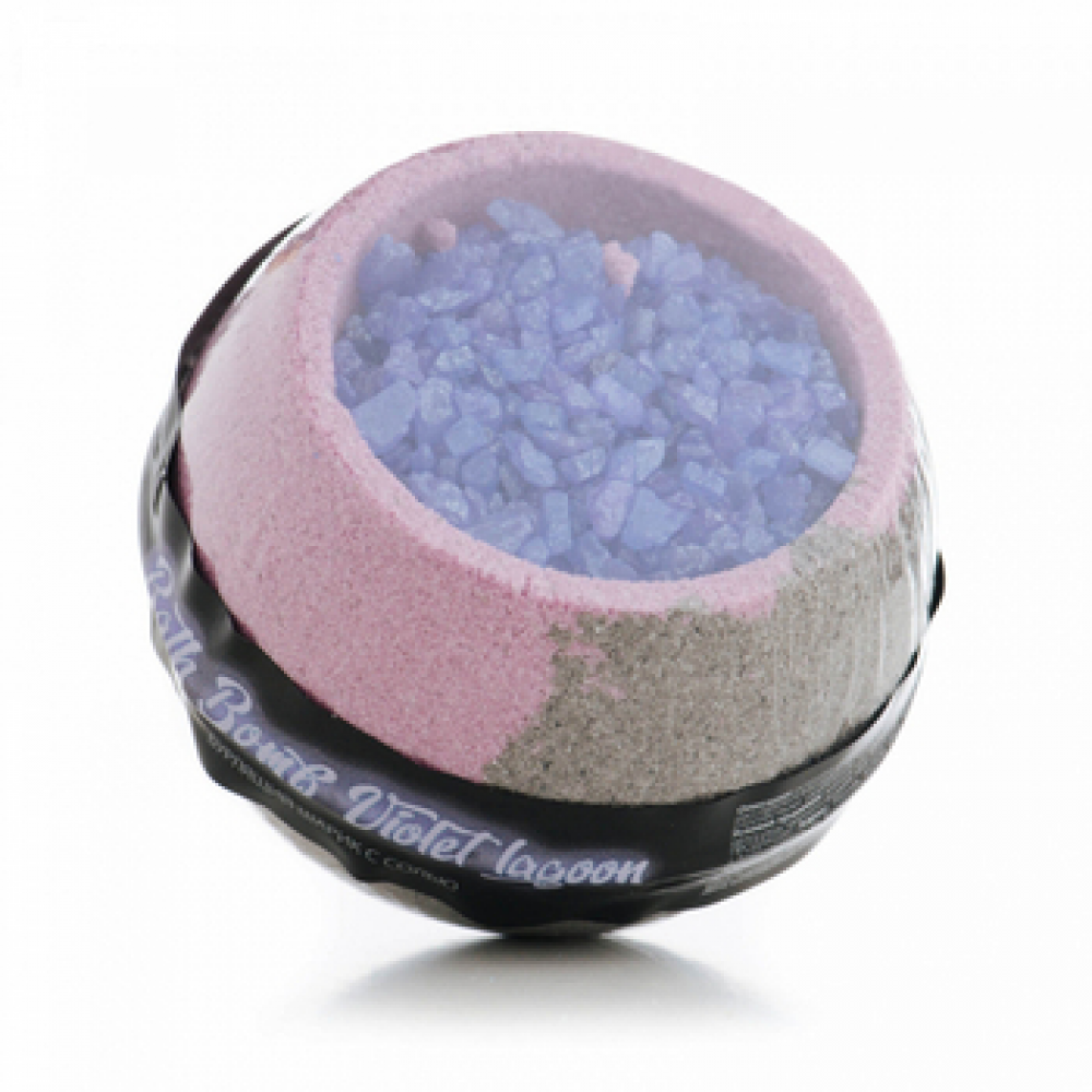 Fabrik cosmetology Шарик бурлящий для ванн с солью Violet lagoon 215 г