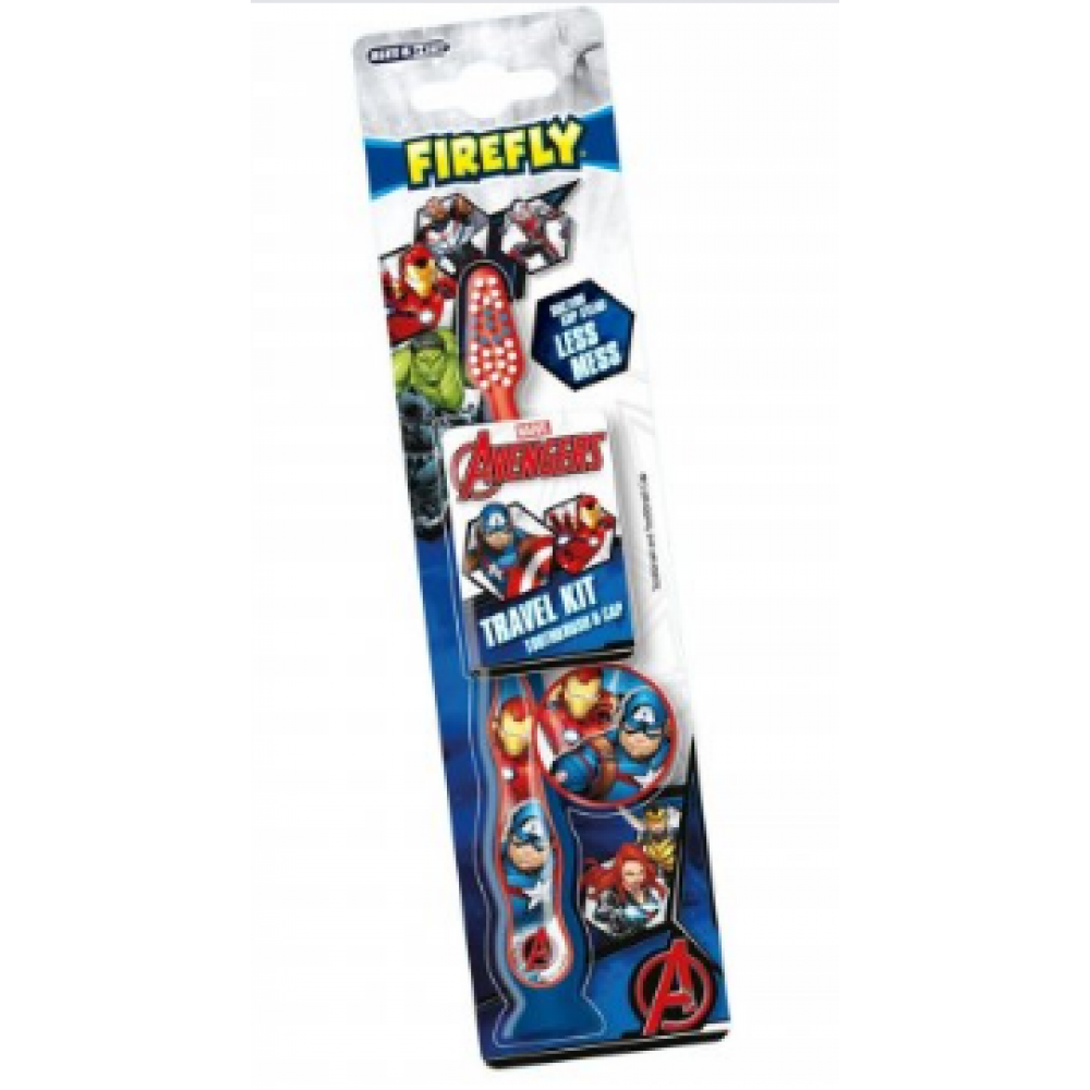 FIREFLY Avengers Зубная щетка и колпачок для ухода за полостью рта
