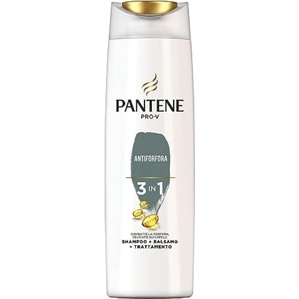 Pantene Pro-V Шампунь-кондиционер и средство против перхоти 3 в 1 для 100% сильных волос и чистой кожи головы, 225 мл
