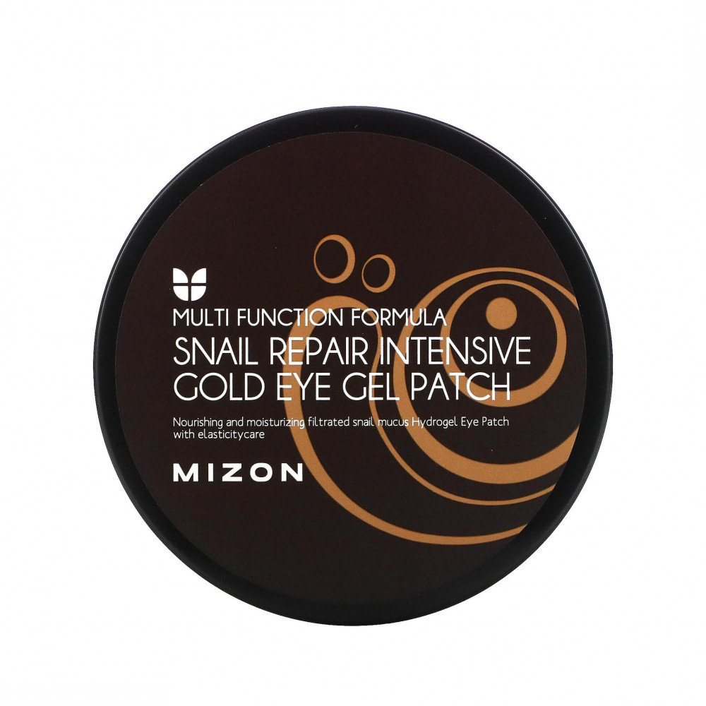 Регенерирующие патчи с муцином улитки и золотом Mizon Snail Repair Intensive Gold Eye Gel Patch 60шт