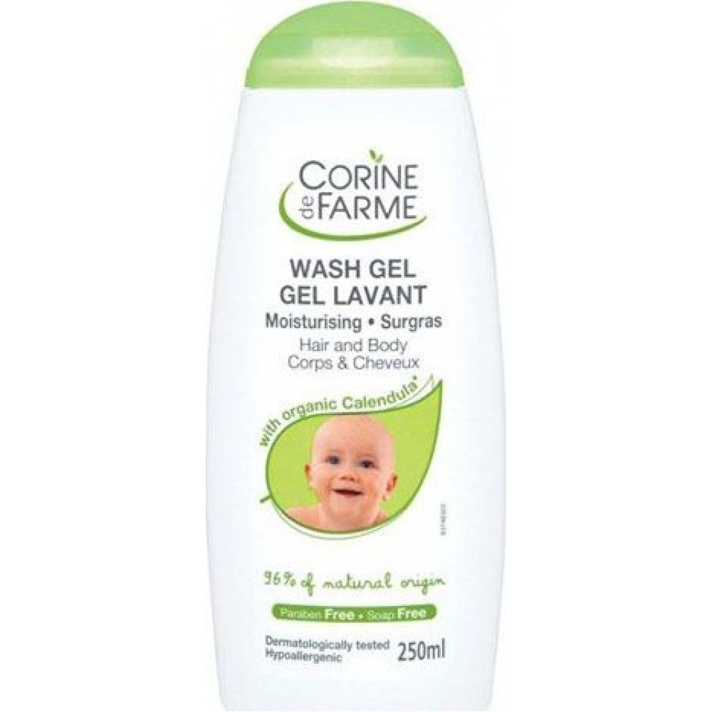 Гель для душа Corine de Farme Baby 2в1 увлажняющий очищающий 250мл