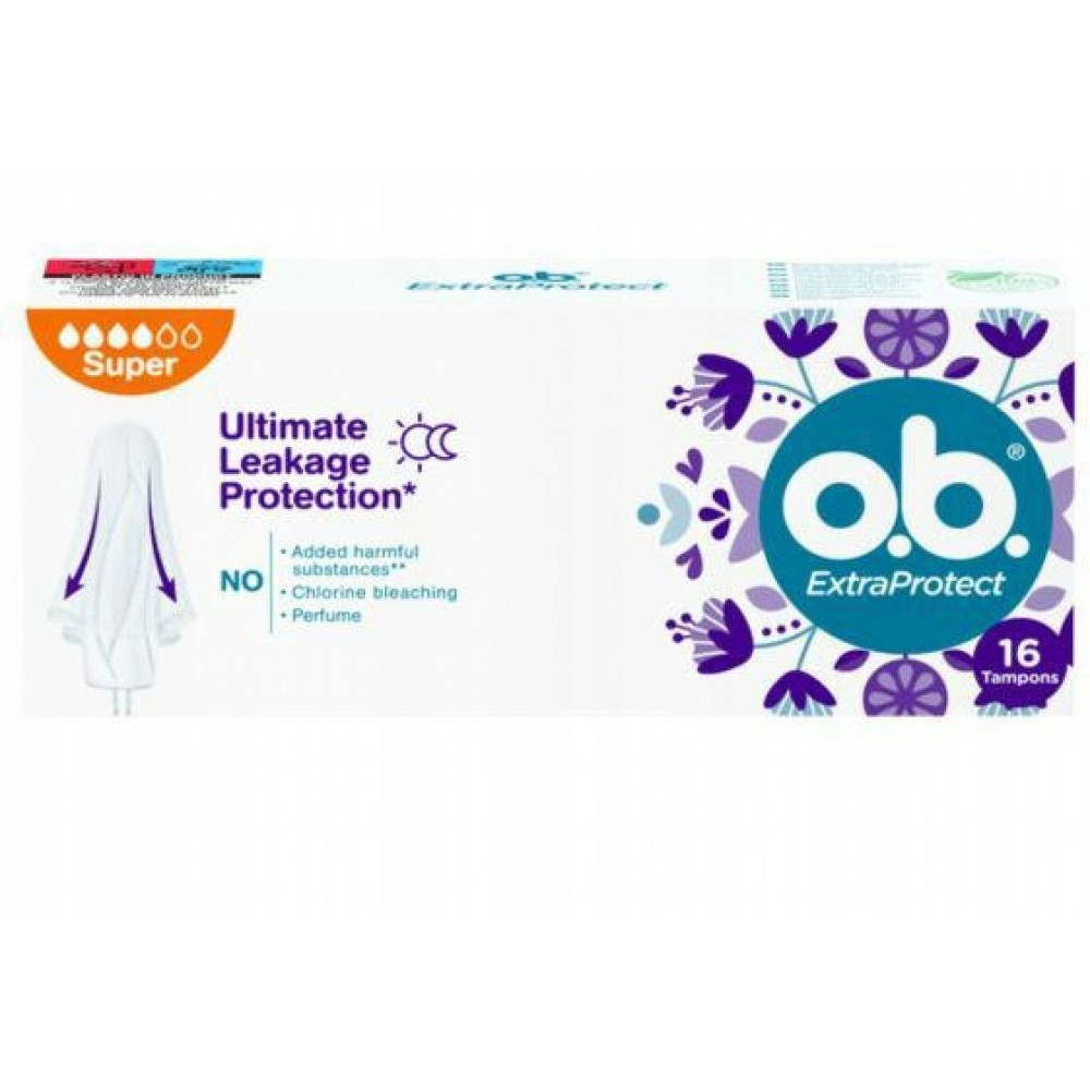 O.B Extra Protect тампоны Super 16szt