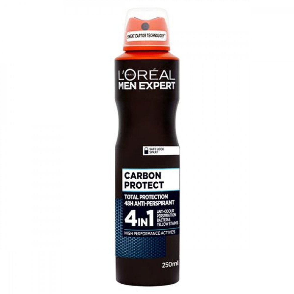 L'Oreal Men Дезодорант-антиперспирант Expert Carbon Protect 48H 250мл