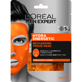 Тканевая маска для лица L'Oreal Paris Men Expert Hydra Energetic для мужчин