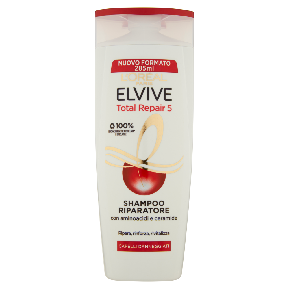 L'Oréal Paris Shampoo Elvive Total Repair 5, для поврежденных волос, 285 мл