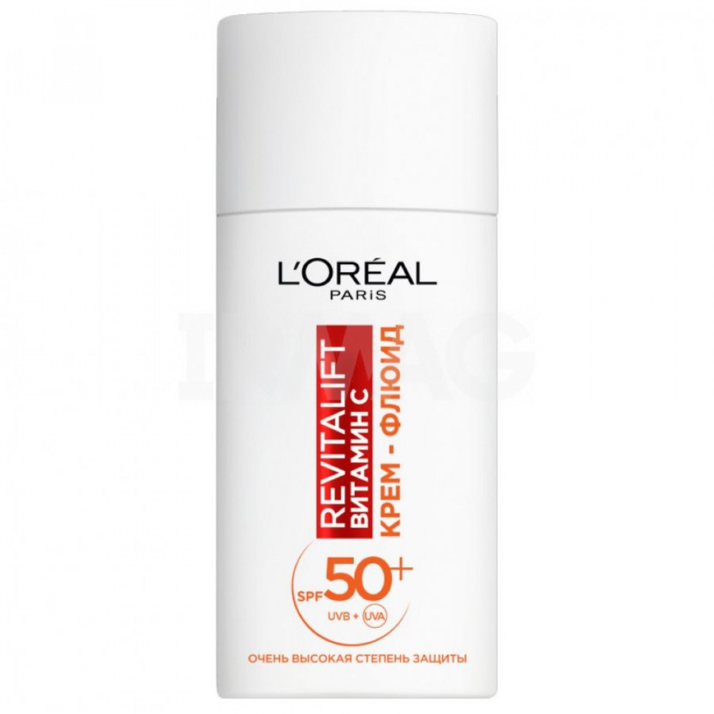 Крем-флюид для лица L'Oreal Revitalift дневной Витамин С с SPF 50+ (50 мл)
