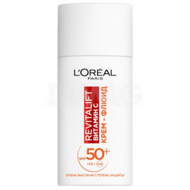 Крем-флюид для лица L'Oreal Revitalift дневной Витамин С с SPF 50+ (50 мл)