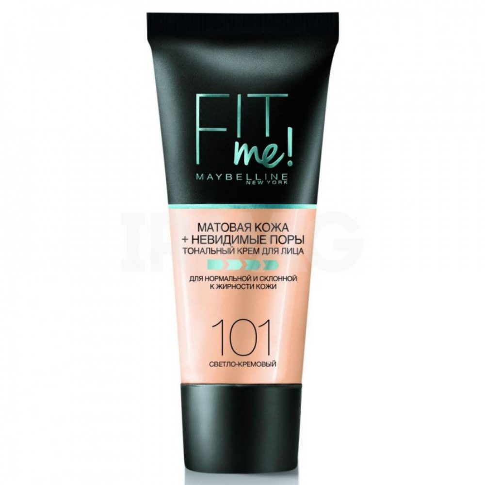 Тональный крем Maybelline Fit Me Матовая кожа + невидимые поры 101 светло-кремовый