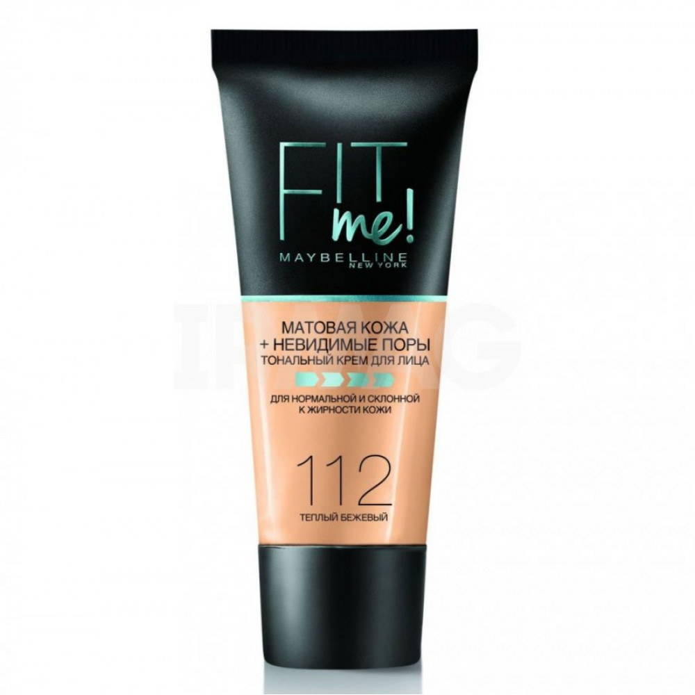 Тональный крем Maybelline Fit Me Матовая кожа + невидимые поры 112 теплый бежевый