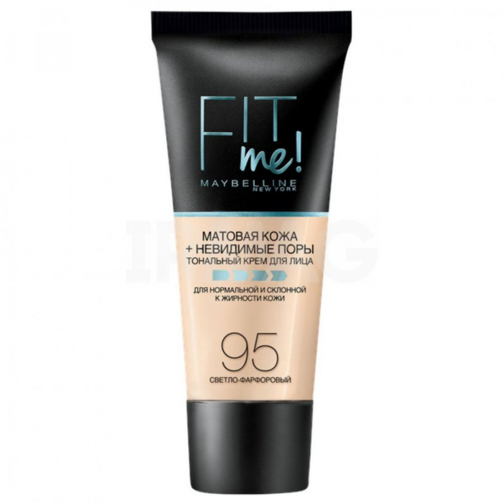 Тональный крем Maybelline Fit Me Матовая кожа + невидимые поры 95 Светло-фарфоровый