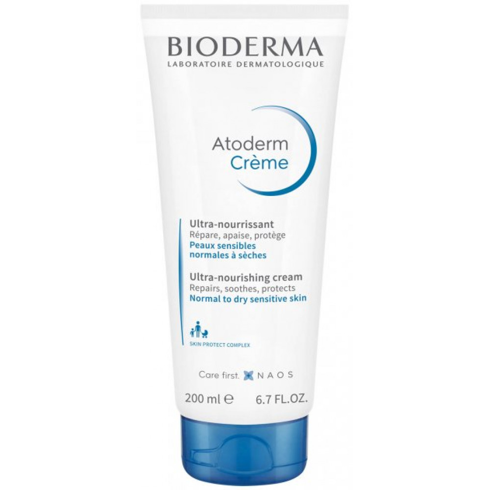 Bioderma, Atoderm Питательный увлажняющий крем для лица и тела, 200 мл