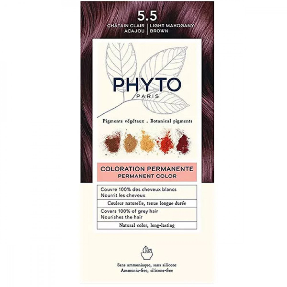 Краска для волос Phyto Phytocolor Herbal 5.5 Светло-каштановый