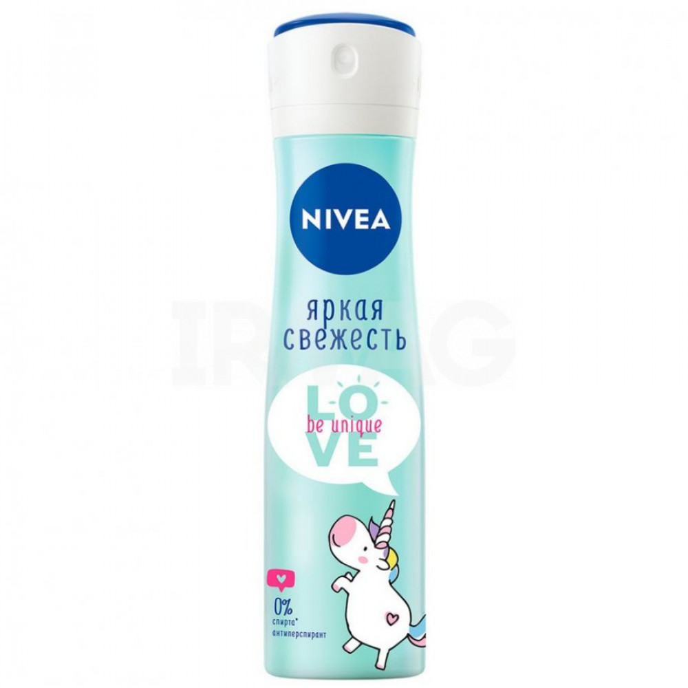 Дезодорант-антиперспирант спрей NIVEA Love Be Unique Яркая Свежесть (150 мл)