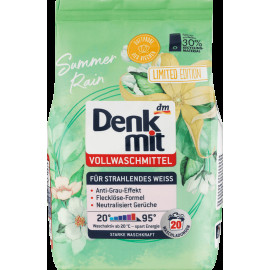 Стиральный порошок для белого белья Denkmit Vollwaschmittel Summer Rain,1,3кг