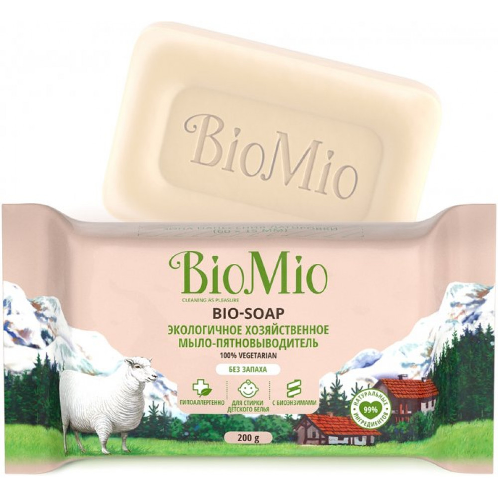 BioMio Экологическое хозяйственное мыло для выведения пятен 200 г