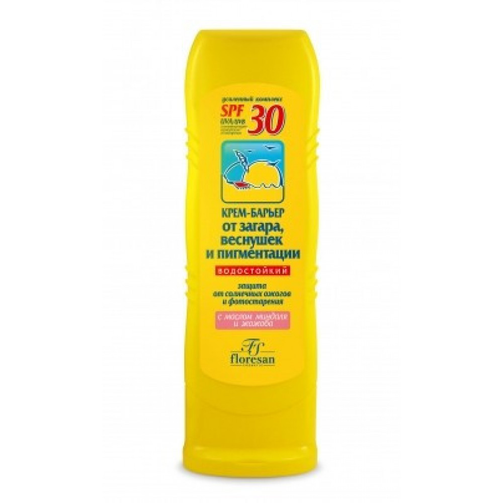 Floresan Защита от солнца Крем-барьер от загара веснушек пигментации SPF 30 125 мл