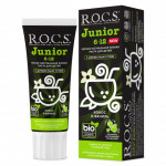 Rocs Junior black Черная зубная паста Кокос и Ваниль 6-12 74г