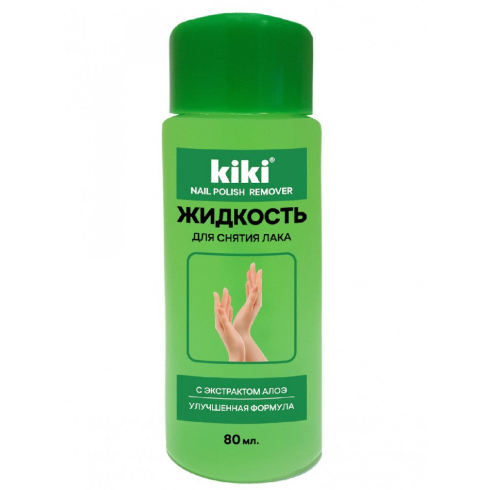 Kiki Жидкость для снятия лака с экстрактом Алоэ 80 мл
