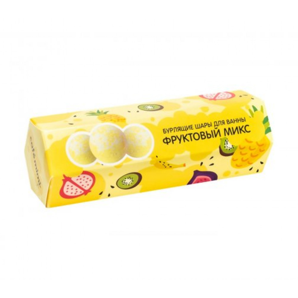 Cafe Mimi Набор Фруктовый микс Шар бурлящий 3шт*40г