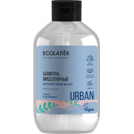 Ecolatier Мицеллярный шампунь для всех типов волос кокос & шелковица, 600 мл 