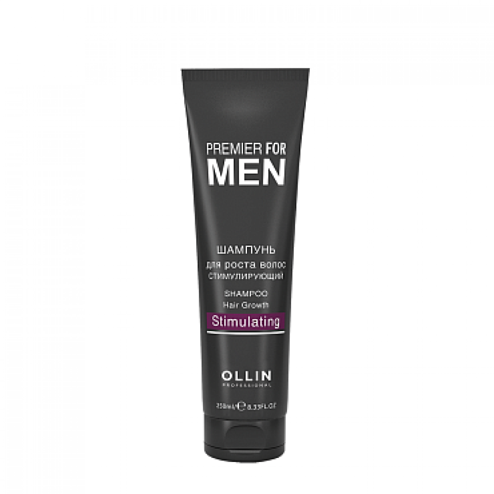 Ollin Professional Premier For Men Шампунь для роста волос стимулирующий, 250 мл