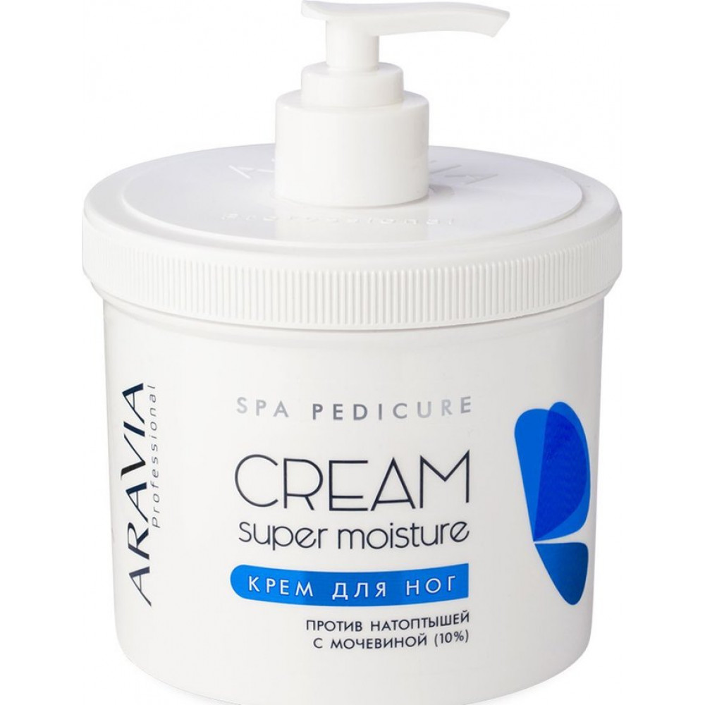 Крем для ног от натоптышей с мочевиной Super Moisture, Aravia Professional , 550 мл