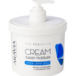 Крем для ног от натоптышей с мочевиной Super Moisture, Aravia Professional , 550 мл