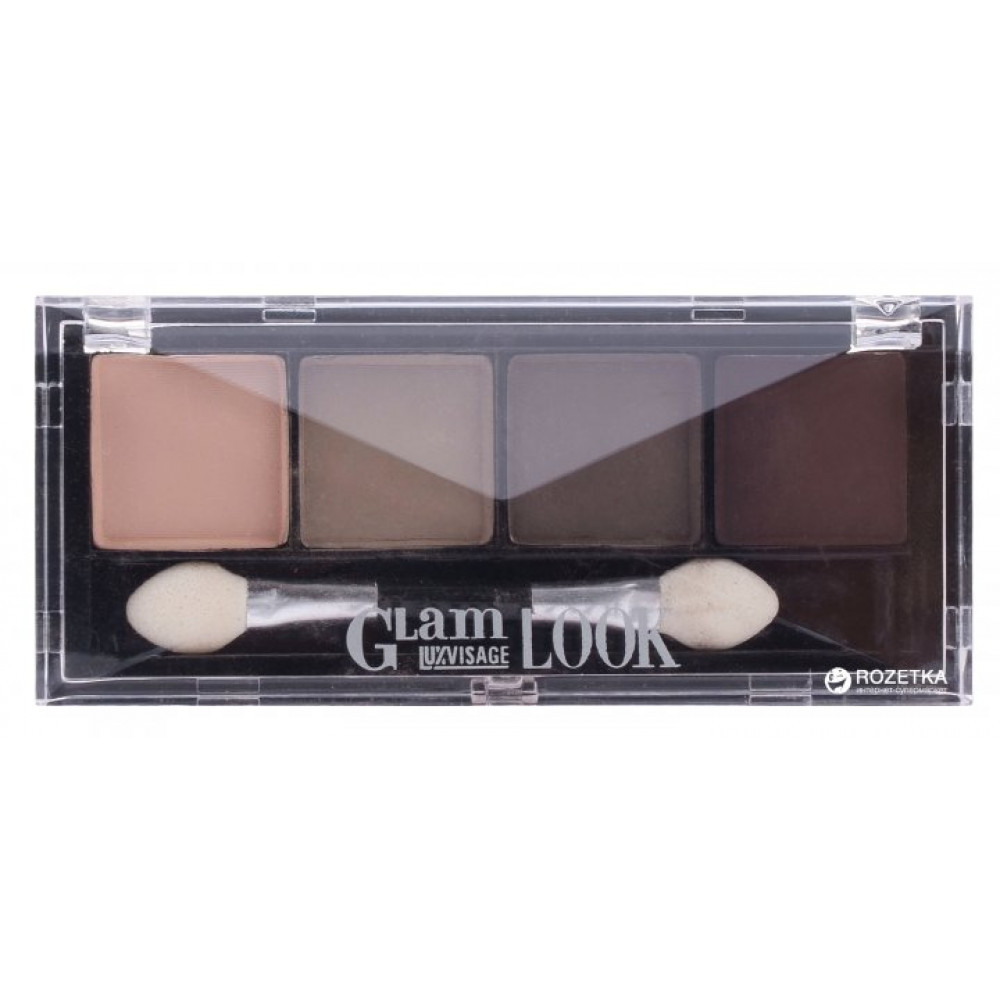 Тени матовые Luxvisage Glam Look 4-х цветные тон 05