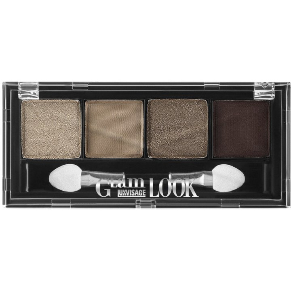 Тени матовые Luxvisage Glam Look 4-х цветные тон 08