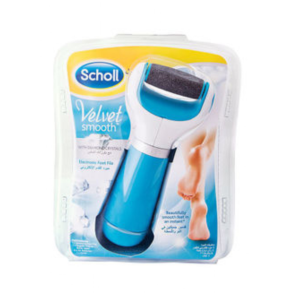 Scholl Электрическая педиатрическая пилка Velvet Smooth, синяя/белая