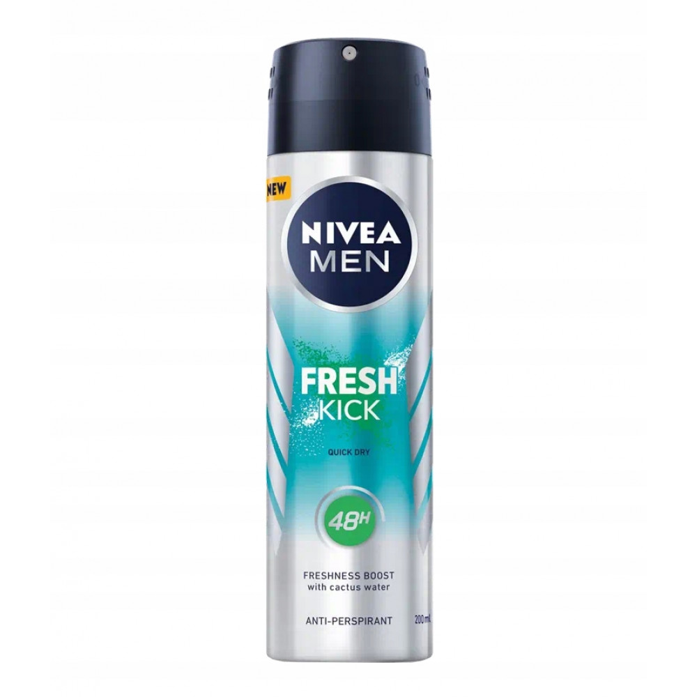 Дезодорант-антиперспирант спрей Nivea Men "Fresh Kick" эффект свежести, 150 мл.