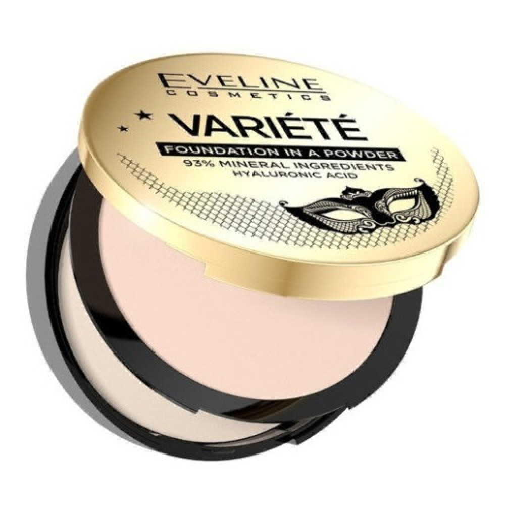 Eveline Минеральная компактная пудра для лица № 10 ivory серии Variete