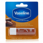 Vaseline для ухода за губами, масло какао