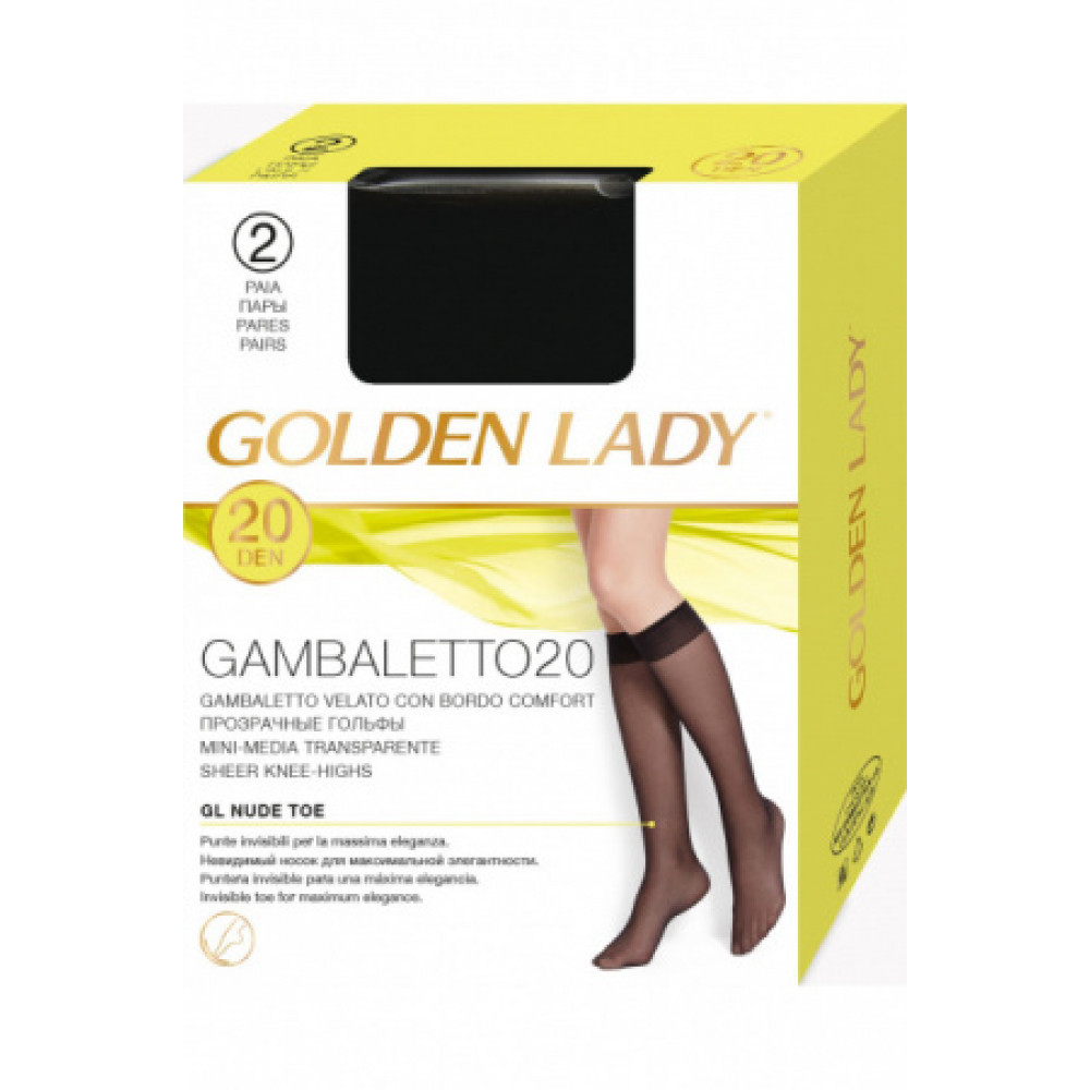 ГОЛЬФЫ GOLDEN LADY GAMBALETTO 20 DEN NERO