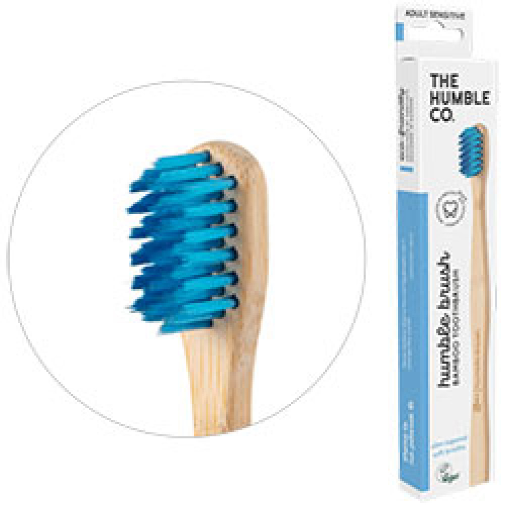 The humble co Экологическая зубная щетка Humble Brush Bamboo Sensitive синяя
