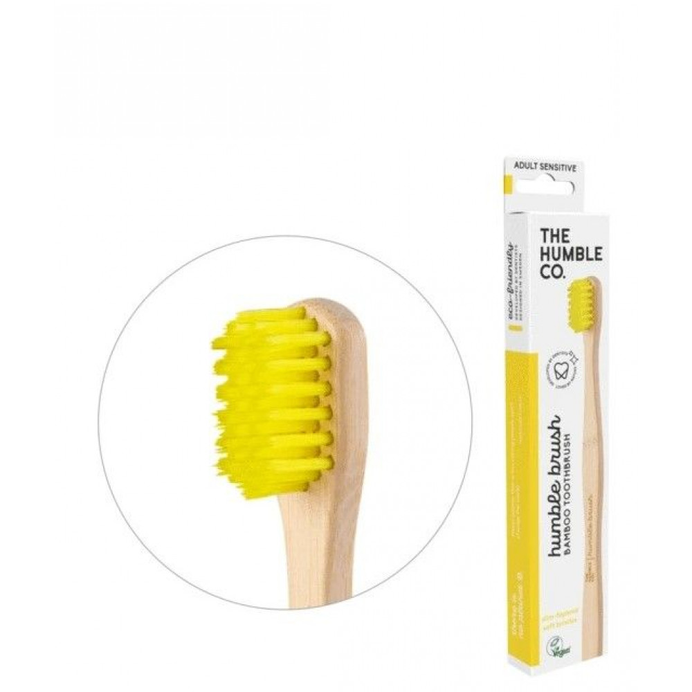The Humble Co Зубная Щетка Humble Bamboo Adult Sensitive Желтый