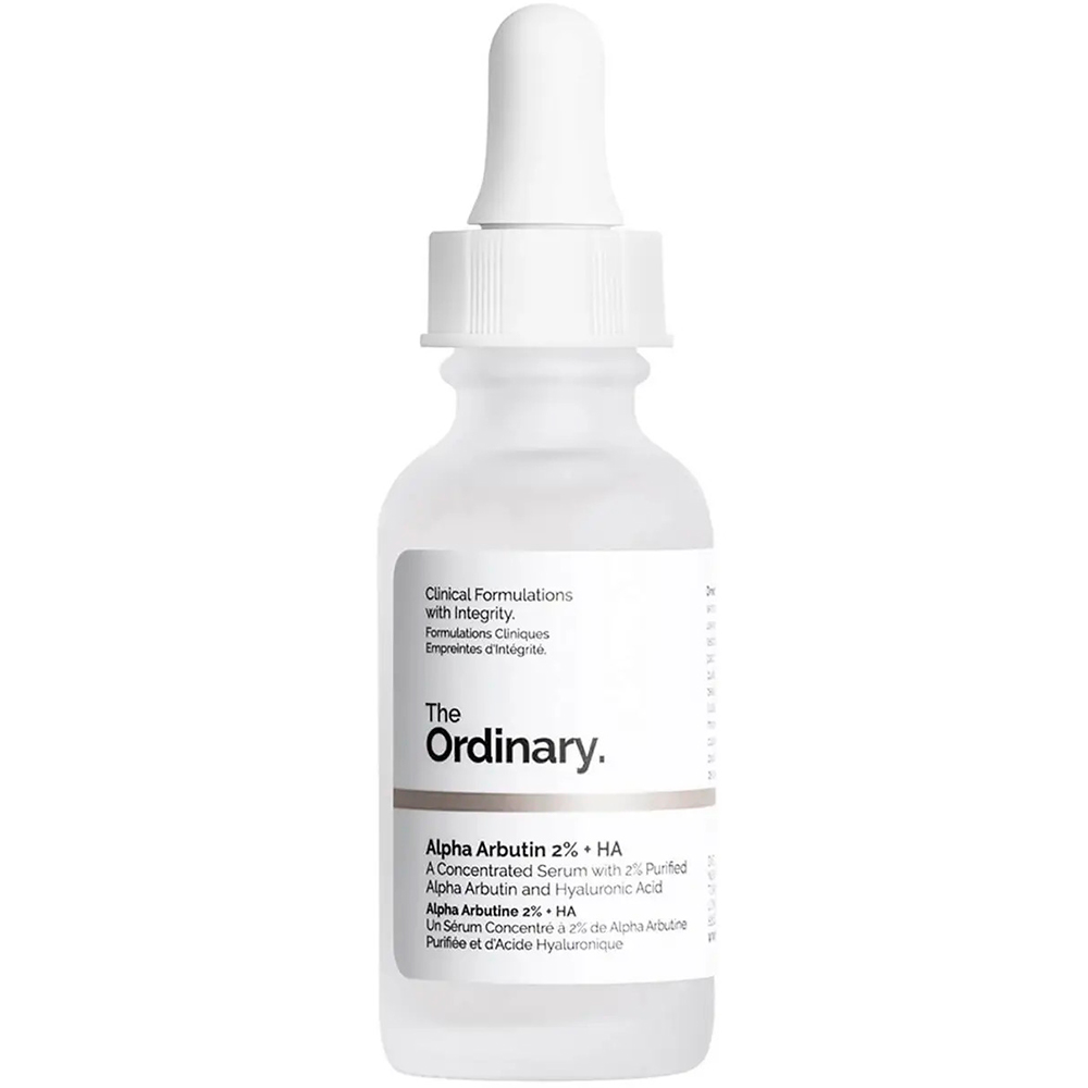 Осветляющая сыворотка с альфа арбутином и гиалуроновой кислотой The Ordinary Alpha Arbutin 2% + HA 30мл