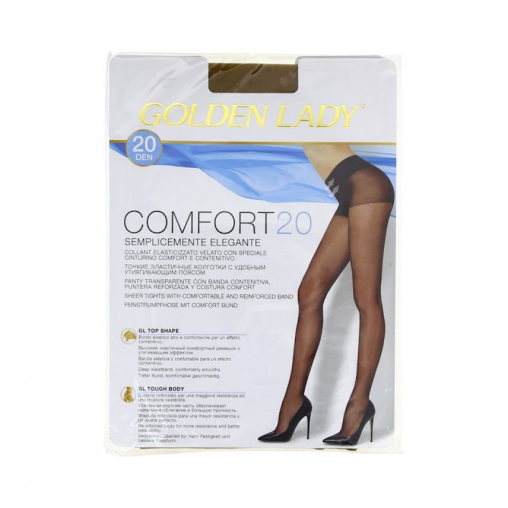 Колготки Golden Lady Comfort, 20den, размер 2(S), Melon, светло-коричневый