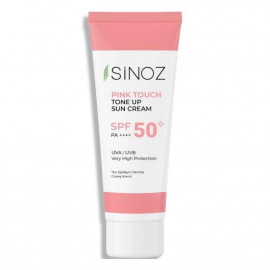 Sinoz SPF 50+ Розовый солнцезащитный крем для лица, выравнивающий тон Pa++++ 50мл