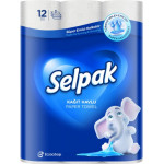 Бумажные полотенца Selpak 3 слоя 80 отрывов 12 рулонов