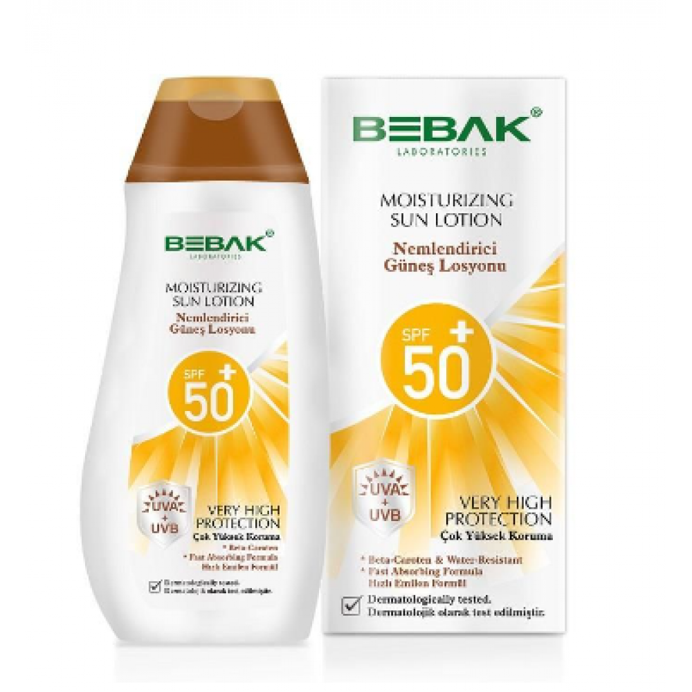 Bebak Увлажняющий лосьон для загара SPF 50+ 200мл