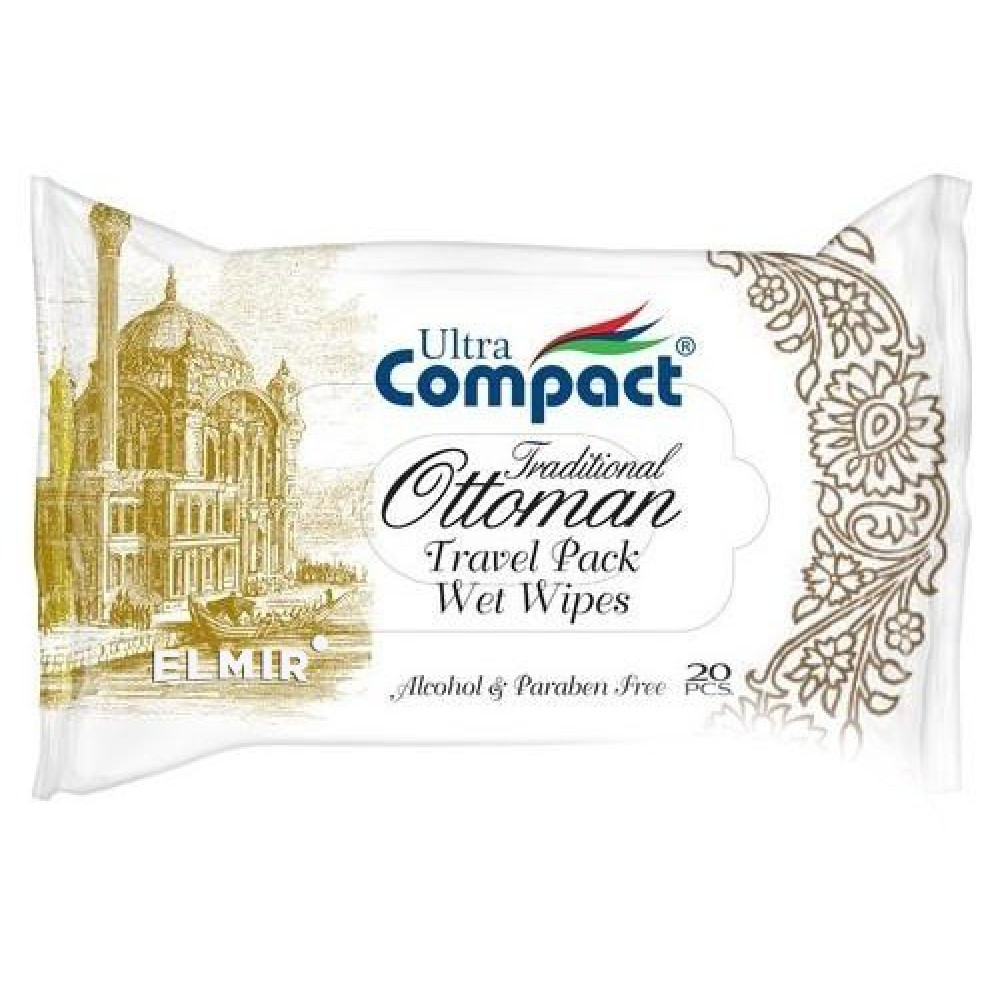 Салфетки влажные Ultra Compact Ottoman Travel 20шт