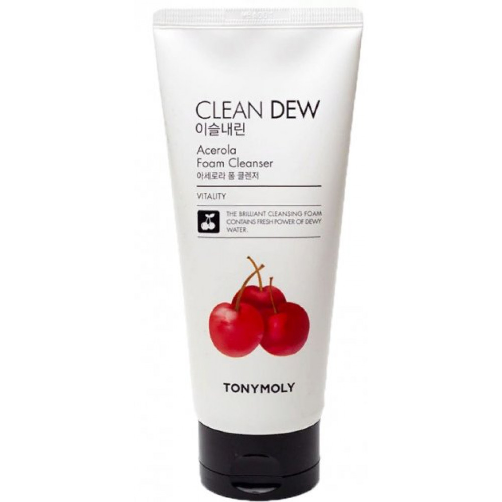 Тонизирующая пенка для лица Tony Moly Clean Dew Acerola Foam Cleanser с экстрактом ацеролы 180 мл