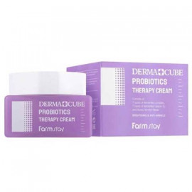 КРЕМ ДЛЯ ЛИЦА С ПРОБИОТИКАМИ FARMSTAY DERMA CUBE PROBIOTICS THERAPY CREAM 50МЛ