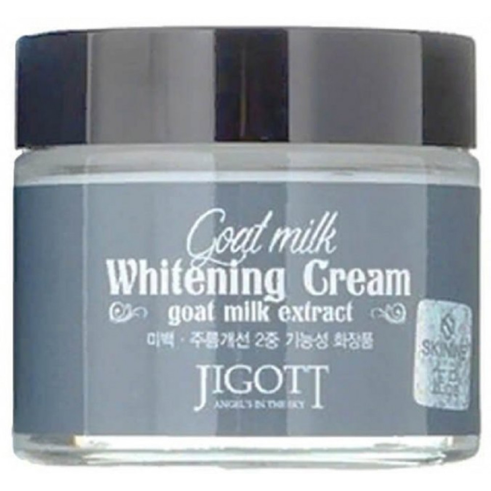 Отбеливающий крем Jigott Goat Milk Whitening Cream с экстрактом козьего молока 70 мл