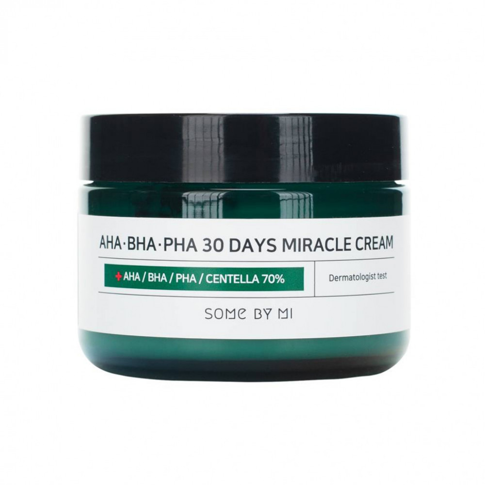 Some By Mi Крем с 3 видами кислот и центеллой азиатской AHA-BHA-PHA 30 Days Miracle Cream 60 г