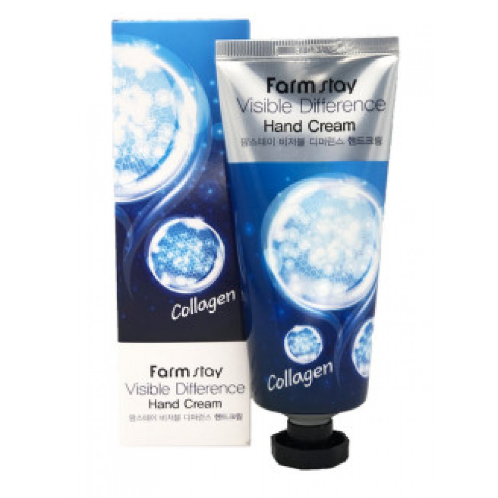 FarmStay Укрепляющий крем для рук с коллагеном Visible Difference Collagen Hand Cream 100г
